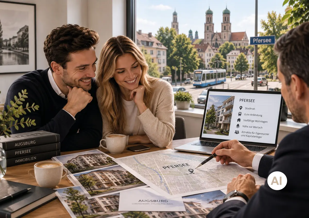 Wohnimmobilien im Augsburger Stadtteil Pfersee